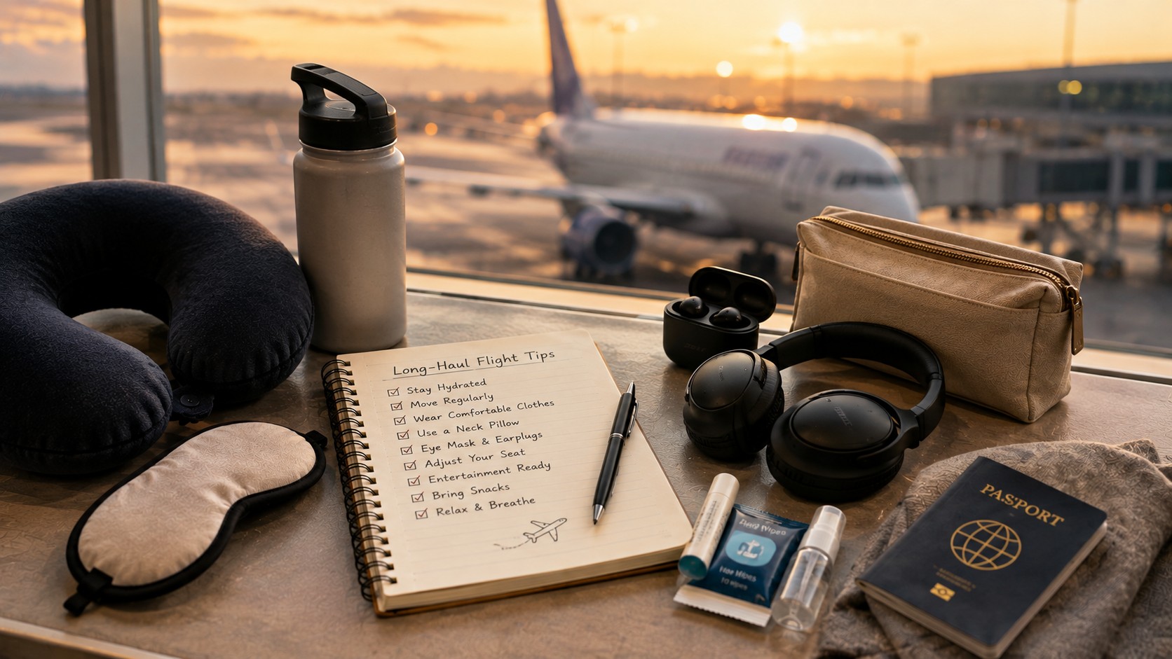 Long flight essentials 
