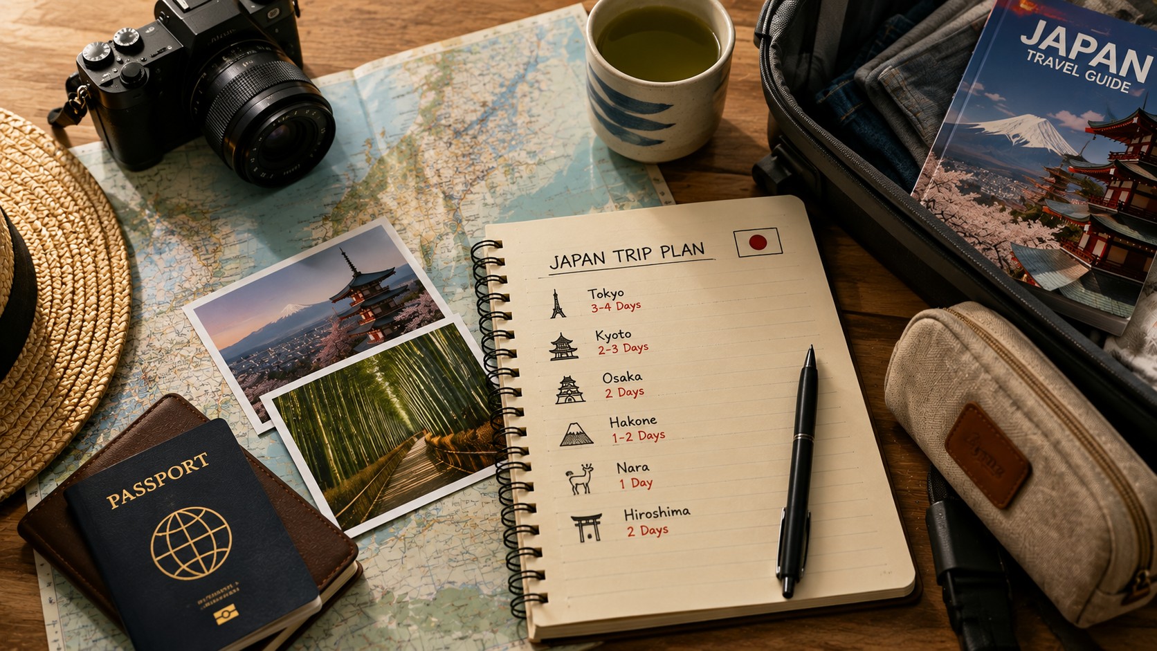 Japan travel itinerary