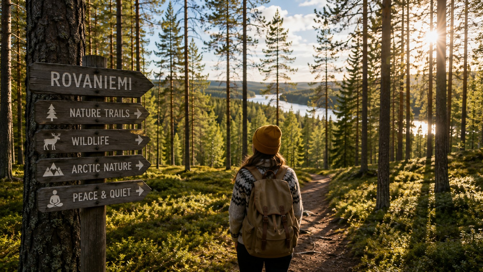 Rovaniemi landscape in Finnish Lapland