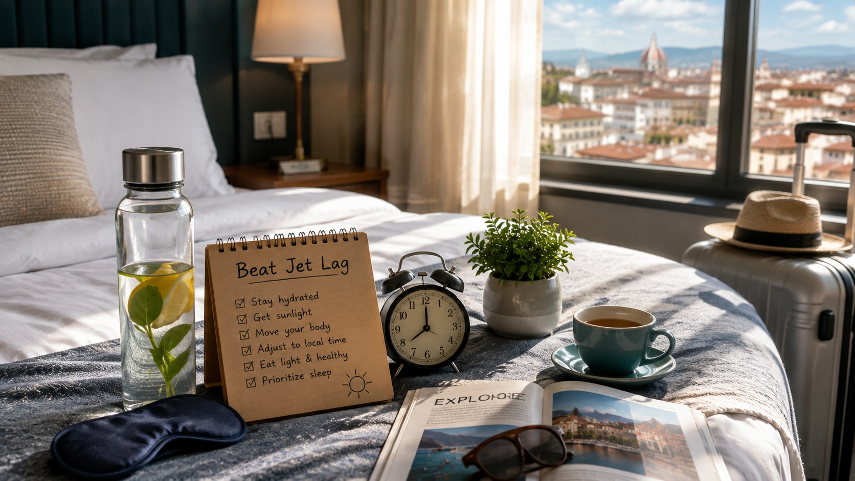Relax after a long-haul flight