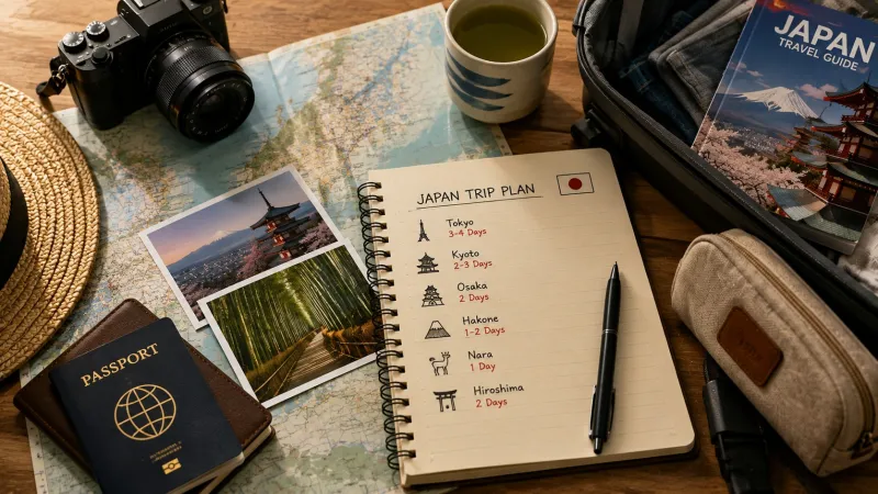 Japan travel itinerary