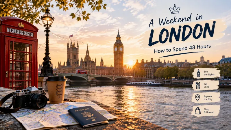 Weekend in London with Big Ben and London skyline
