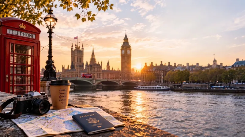 Weekend in London with Big Ben and London skyline