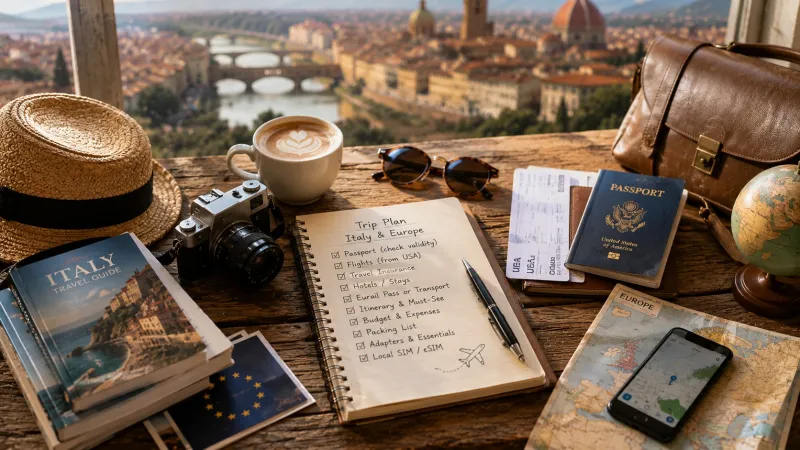 Travel planning in Italy and Europe